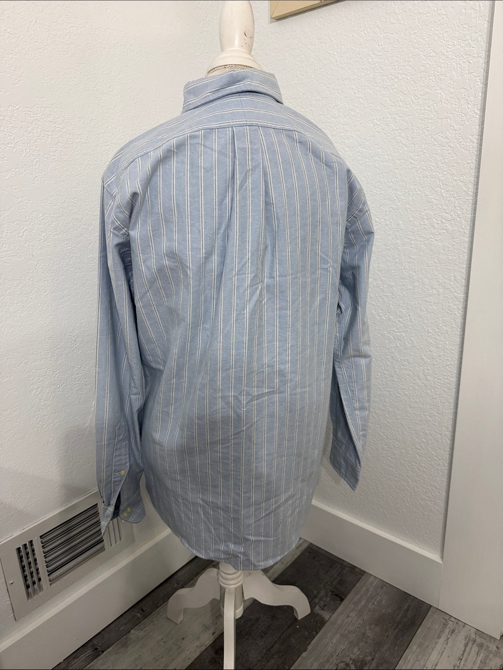 Polo by Ralph Lauren Blue and White Stripe Button-Down Shirt - Picture 2 of 3